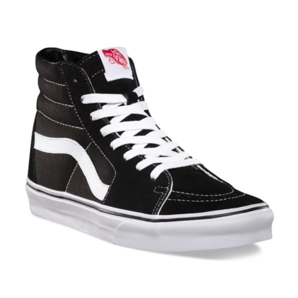 VANS black and white high tops/ Pop cushion soles
